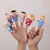 Finger Puppets Set Baby 10 pcs Animals Plush Doll Hand Cartoon Family Hand Puppet Cloth theater Educational Toys for Kids Gifts