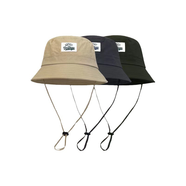 2023 Manufacturers small order new winter hats for women's solid-color wide-brimmed fishing hats custom logo bucket hats