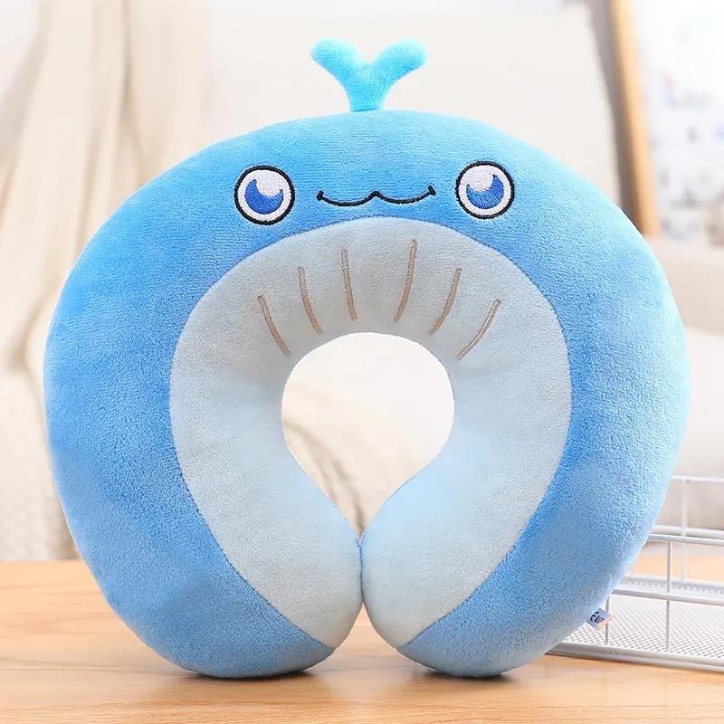 U-shape plush stuffed toy custom plush animal Travel Animal Neck Memory Foam Pillow