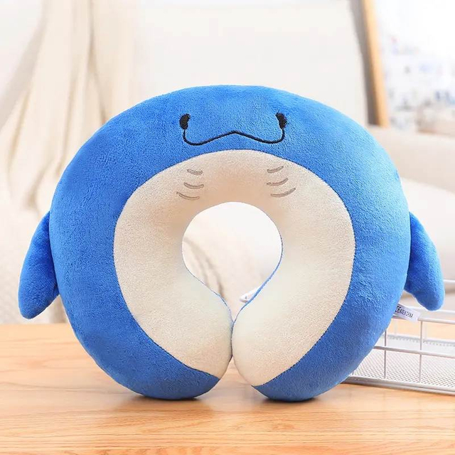 U-shape plush stuffed toy custom plush animal Travel Animal Neck Memory Foam Pillow