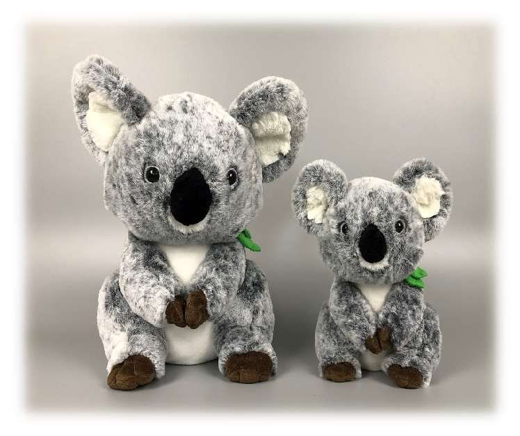 Stuffed Animal Koala Baby Plush Toys Soft Cute Baby Stuffed Gray Toy For Kids