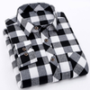 Men Long Sleeve Shirts Check Pattern 100% Cotton Shirts