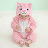 Hooded Flannel Rompers Boys Cat Winter Jumpsuits Cosplay Girl Baby Halloween Costume