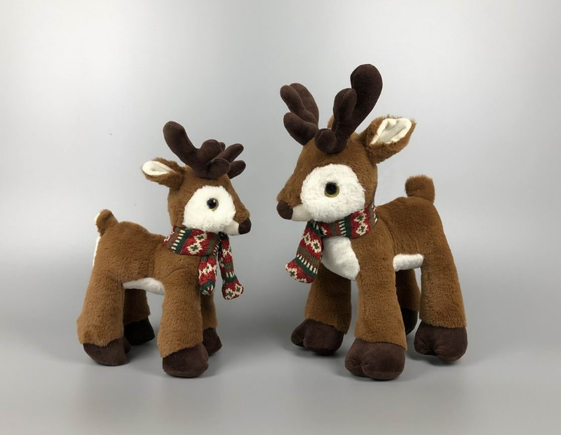 Simulation Deer Plush Toy Kids Cartoon Cute Elk Deer Doll 