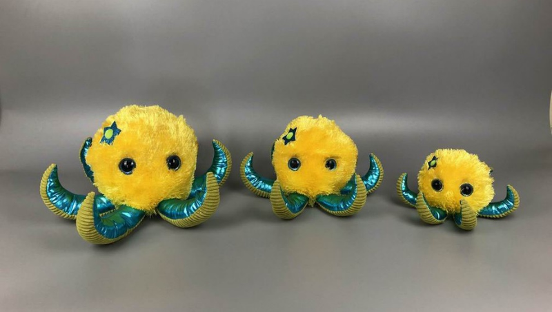 Plush toy octopus custom plush soft colourful toys