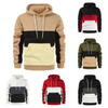 2023 Hot Sale Men's Fashion Hoodies Men's Novelty Color Block Pullover Hoodie Long Sleeve Casual Sweatshirt Men Hoodies