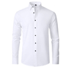 2023 Wholesale Men's shirt Non-ironing anti-wrinkle stretch business thin long sleeve shirt for men