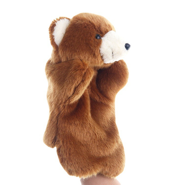 Custom Animal Finger Bear Puppet Child Educational Toy Hand Puppet