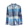 Men Shirts 2022 Casual Style Summer 100% Linen Long Sleeve Plaid Comfortable Men Shirts